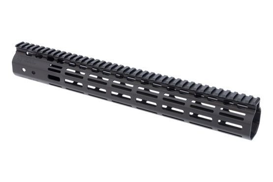 Thin, lightweight M-LOK handguard for AR-15, black.